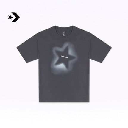 CONVERSE匡威官方 简约棉质短袖休闲星星图案圆领男T恤MCJ647