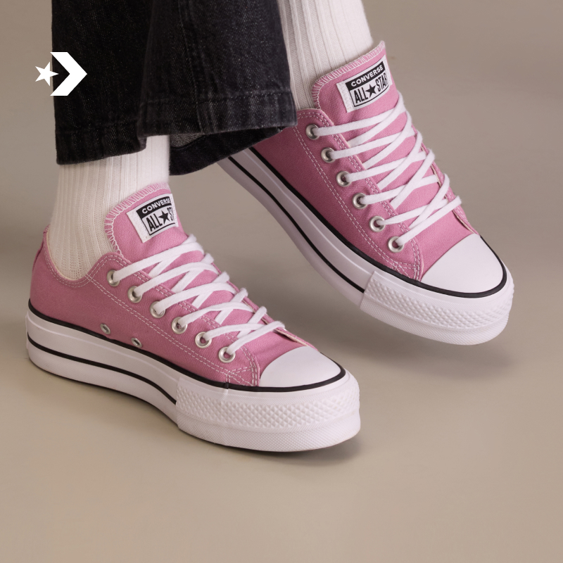 CONVERSE匡威官方 All Star Lift女低帮厚底休闲板鞋A12960C