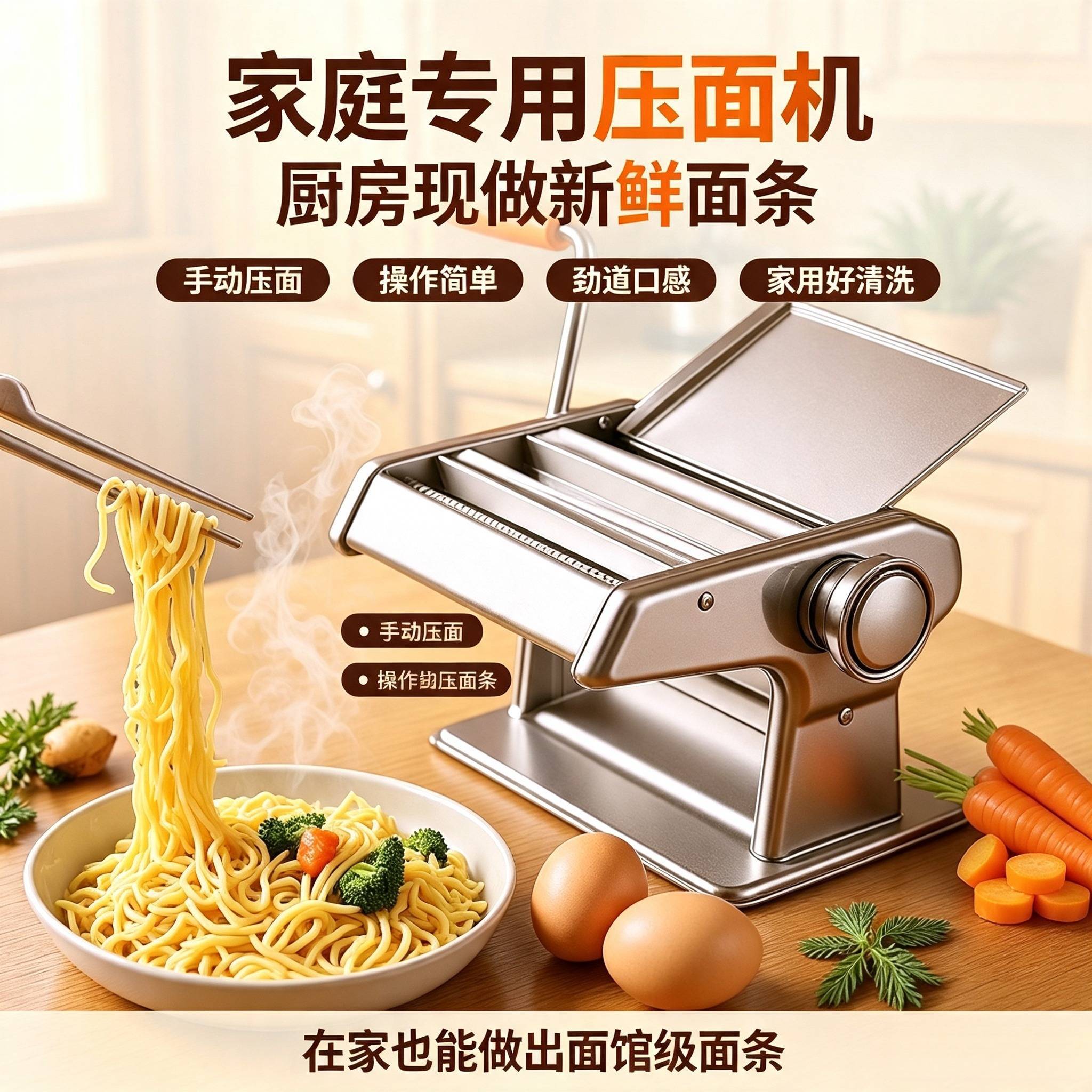 家庭专用小型多功能手动压面机