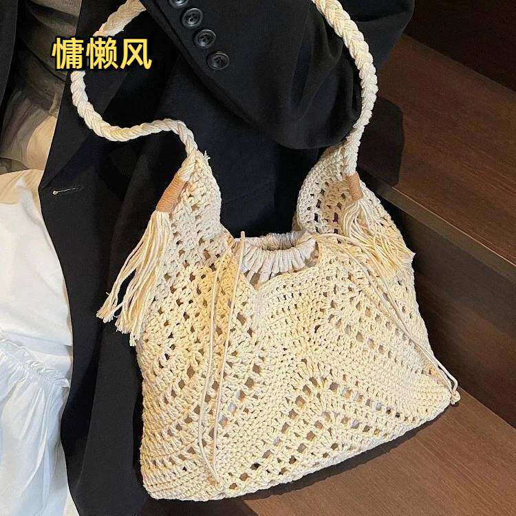 慵懒风泰国编织网包｜网红超火图片