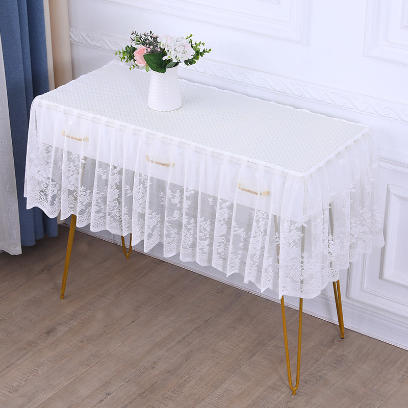 唯美梳妆台桌布化妆台美甲桌布蕾丝鞋柜防尘布电脑桌书桌布餐桌布,居家布艺,桌布,淘宝优惠券,粉丝福利购,淘宝优惠卷