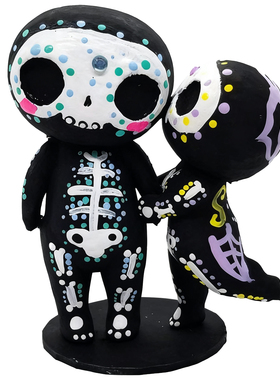 树脂工艺品摆件糖骨头夫妇雕像