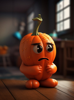 幽灵派对南瓜树脂工艺品2023跨境新品万圣节南瓜户外装饰家居摆件