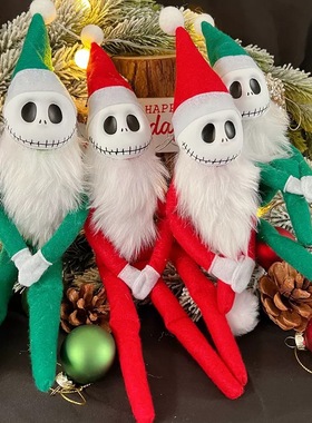 娃娃无脸摆件圣诞装饰批发跨境热品圣诞老人公仔新款圣诞精灵娃娃