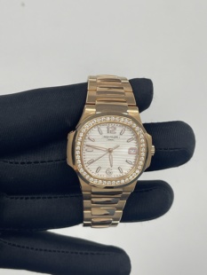 鹦鹉螺7010r玫瑰金自动机械女士手表cnc18k玫瑰金