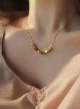 方块素链钛钢八方来财女抖音热爆款量大从优精致琐骨链长冷淡风