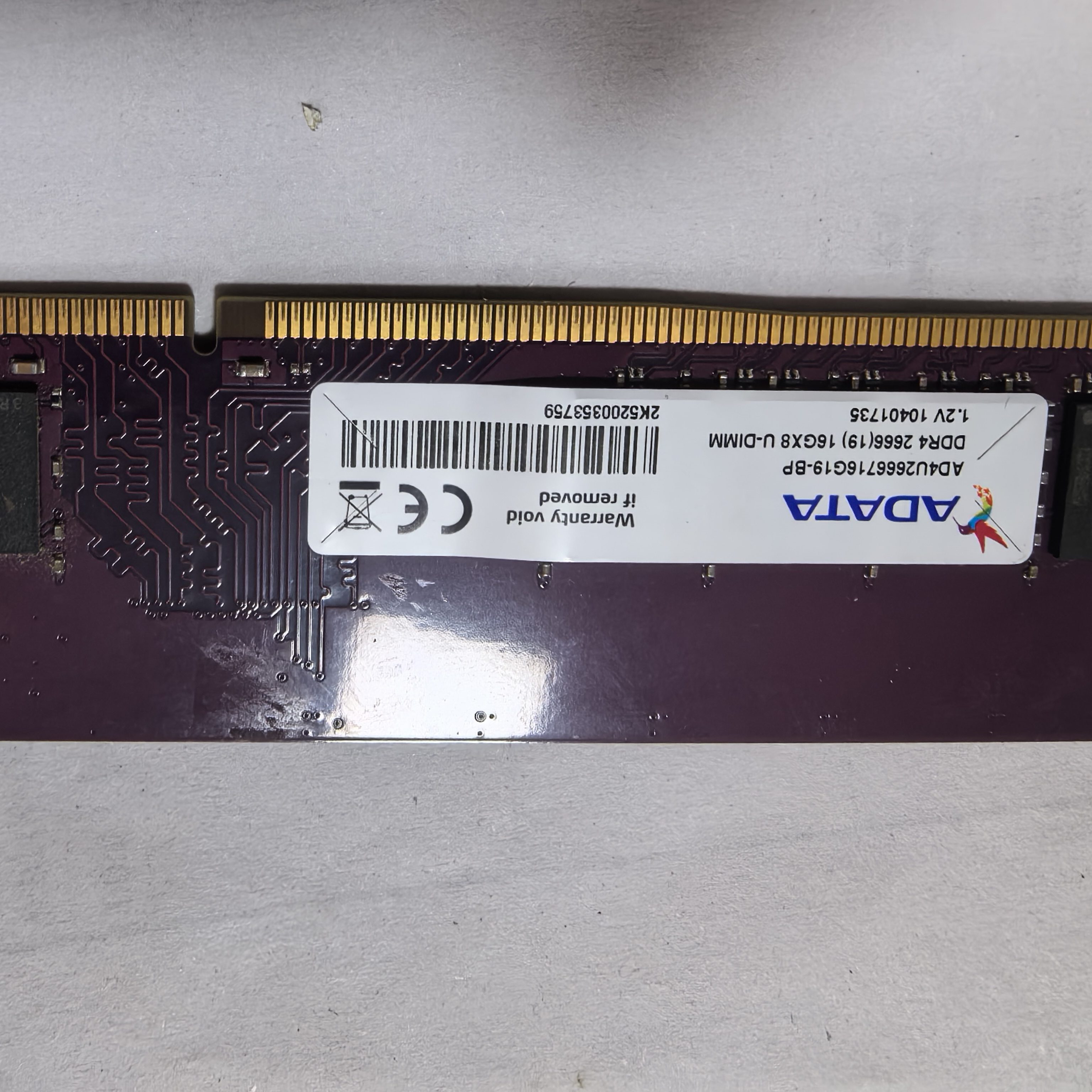 威刚内存条万紫千红16G内存条 DDR4 2666 二手台式内存机用99新