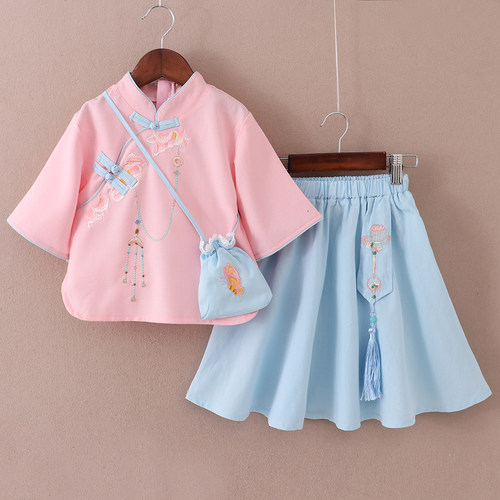 公主中国风汉服古装儿童演出服
