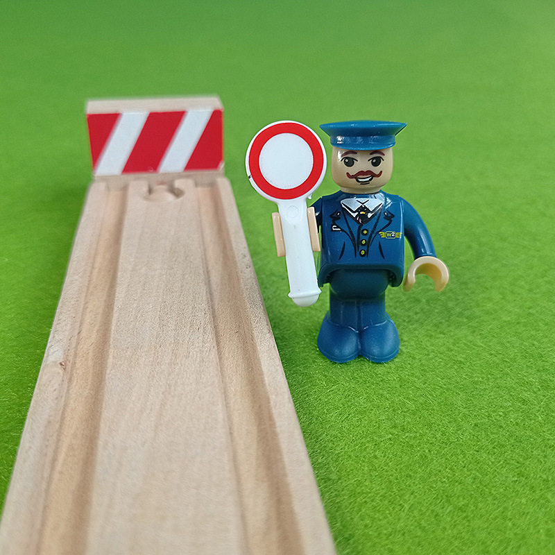 FOREIGN TRADE EXPORT CROSS-BORDER WOODEN RAIL STATION RAILWAY STATION HIGH-SPEED RAIL MOTOR CAR TOYS COMPATIBLE WOODEN RAILS FOR BOYS AND GIRLS