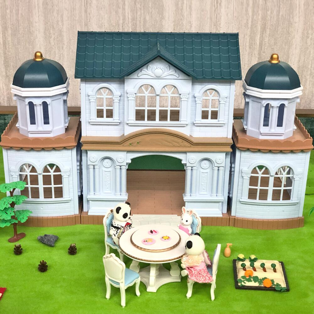出口儿童过家家房子玩具塑料仿真别墅房间娃娃屋建筑玩具生日礼物