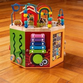 出口儿童大号多功能绕珠百宝箱1 3岁婴儿宝宝早教益智串珠玩具