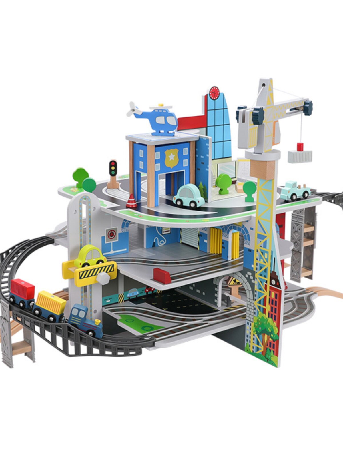 CHILDRENS PUZZLE EXPORTED GERMANY BRAND TRAIN TRACK TOYS HIGH-END ASSEMBLY TOYS BOYS MINE TRACK