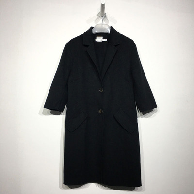 潮系列 D96687 时尚双面呢毛呢外套品牌女装折扣