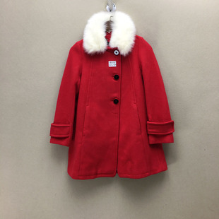 品牌折扣  毛呢大衣潮款 G23-L1506毛领可拆切