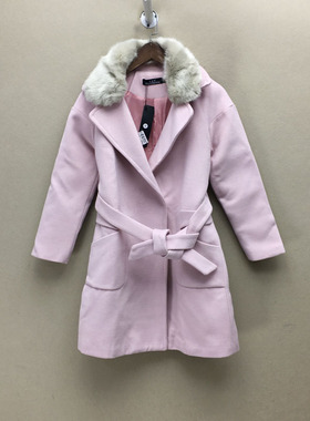 品牌折扣  大衣潮款 G23-L1739毛领可拆切