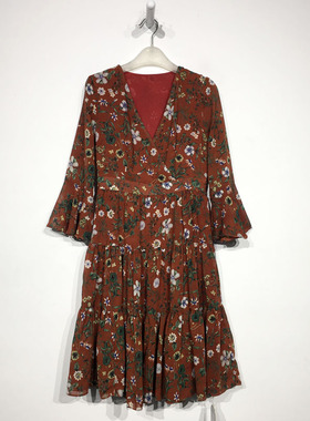 薇系列 D96713 时尚连衣裙品牌女装折扣