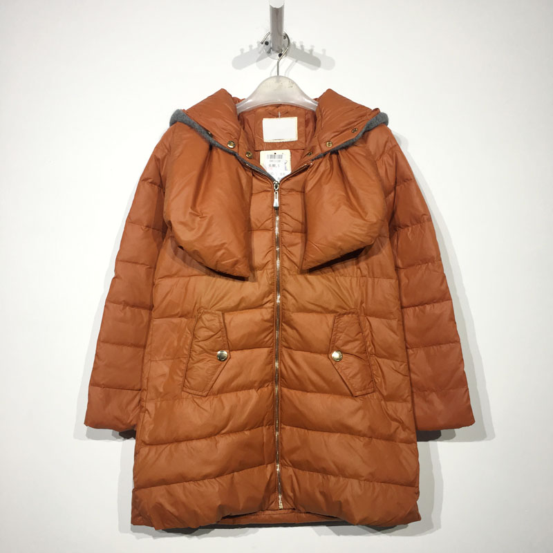 SG系列 D81138 时尚长款羽绒服品牌女装折扣