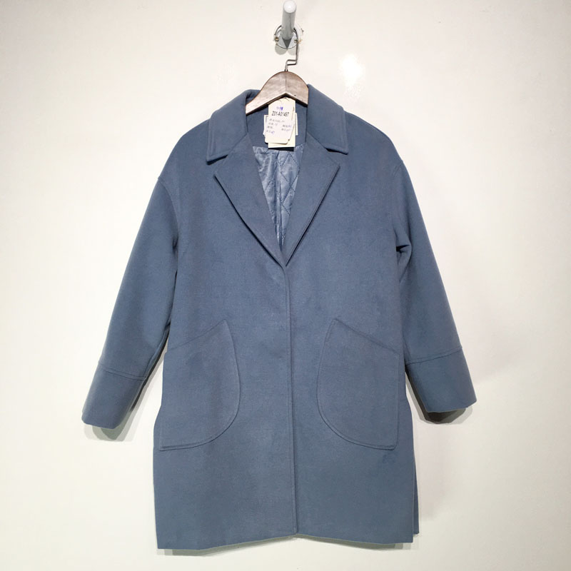 潮系列 Z01-A01497 时尚加棉毛呢外套品牌女装折扣靓全