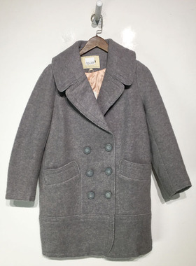 品牌折扣   时尚羊毛毛呢外套G23-L3436   加棉
