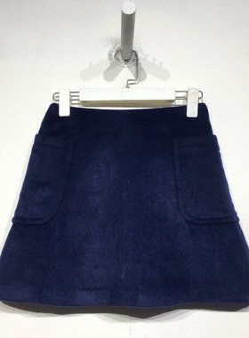 新Z系列 D82746 时尚毛呢短裙品牌女装折扣