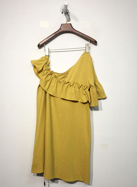 西树系列 D88707 时尚连衣裙品牌女装折扣 切