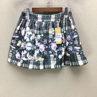 K4129切 G22 品牌折扣 毛呢短裙潮款