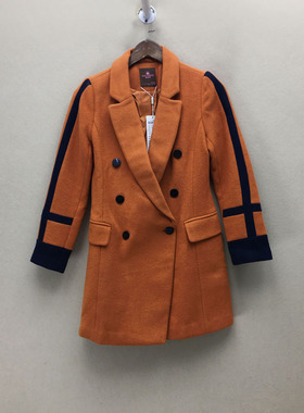 品牌折扣  毛呢大衣潮款 G23-L1533切