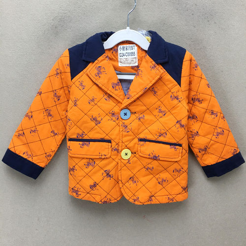 品牌折扣   童装外套潮款G24-C00555加棉 切