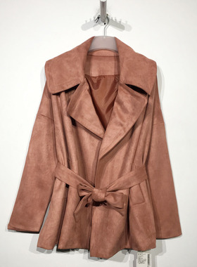 乔系列 D90225 时尚风衣外套品牌女装折扣