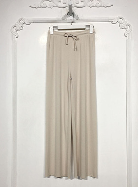 潮系列 D88661 时尚针织直筒裤品牌女装折扣