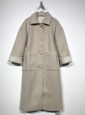 乔系列 D90038 时尚毛呢外套品牌女装折扣