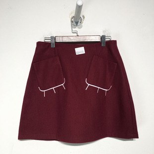 K4202全 G22 品牌折扣 毛呢短裙潮款