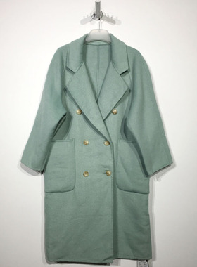 西树系列 D90370 时尚双面呢外套品牌女装折扣