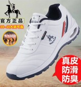 波鞋 正品 透气防臭棉鞋 跑步休闲轻便舒适旅游鞋 保罗男鞋 真皮运动鞋
