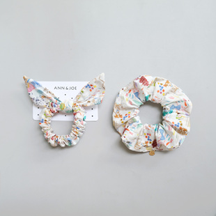 画家 小清新可爱纯棉布艺发圈 英国Liberty进口面料手工大肠圈