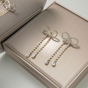 设计耳饰 新款 韩版 小众设计简约轻奢耳环 ins风百搭满钻个性