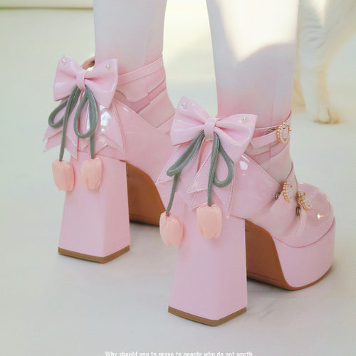 新品原创Lolita鞋高跟防水台lo鞋