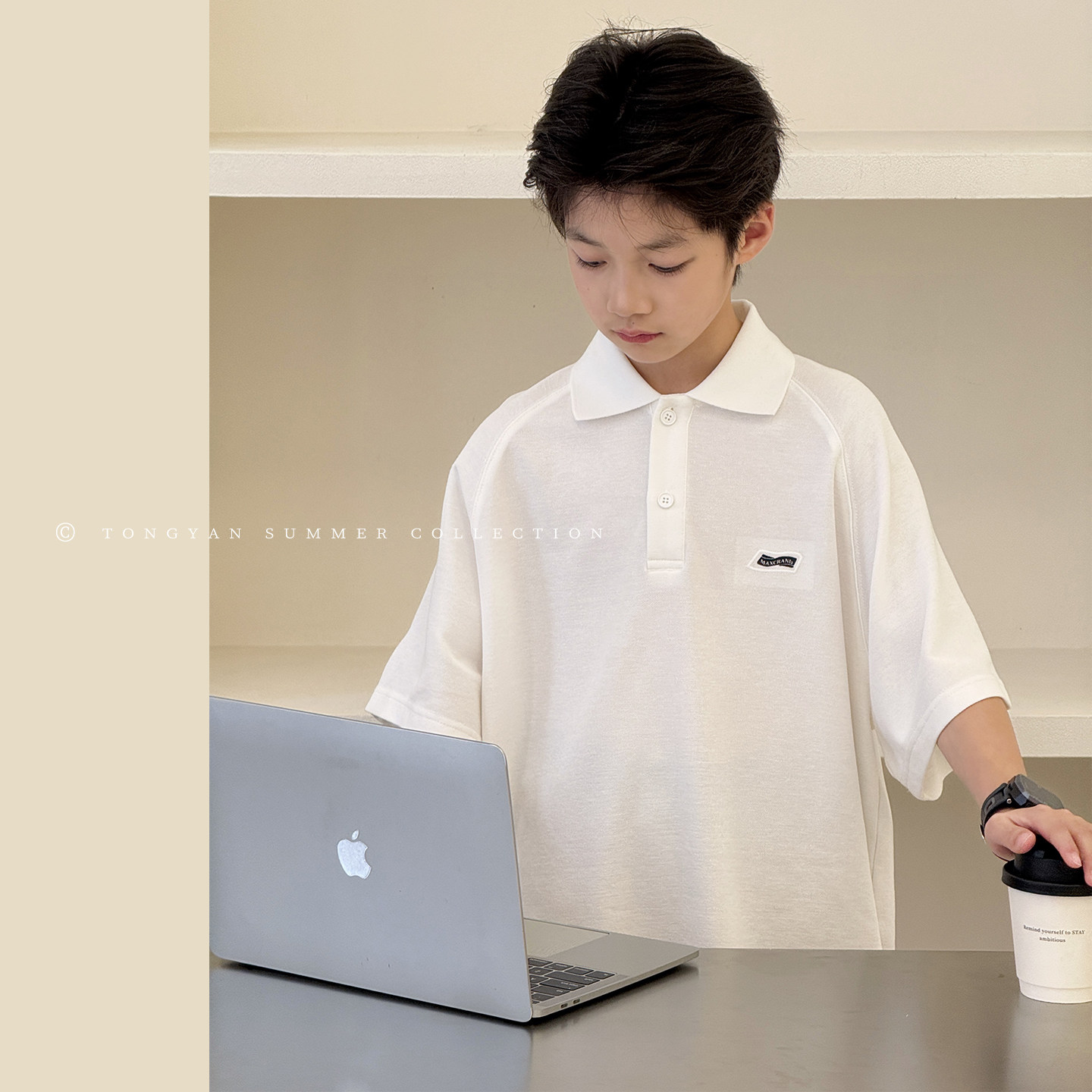 男童短袖T恤2026夏季新款中大童韩版半袖纯棉男孩上衣儿童POLO衫