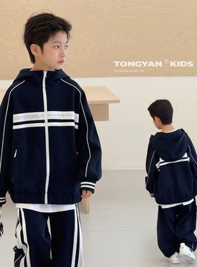 男童运动套装2026春季新款潮牌中大童外套帅气男孩长裤儿童两件套