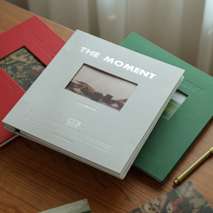 觉物文研所 文艺高颜值风景覆膜相册复古纯色自粘式大容量纪念册