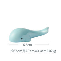 Creative and cute animal pen holder, whale cute cartoon, Japanese chopstick holder, small home decoration, ceramic decoration thumbnail 4