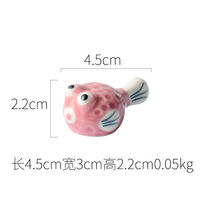 Creative and cute animal pen holder, whale cute cartoon, Japanese chopstick holder, small home decoration, ceramic decoration thumbnail 7