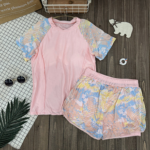 泳衣女款保守分体2024新款高级感游泳馆专用微胖女孩遮肉显瘦泳装