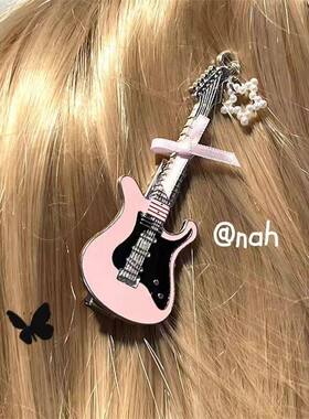 y2k甜美星星蝴蝶结吉他发