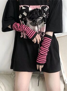 暗黑风覆古辣妹半袖夏季