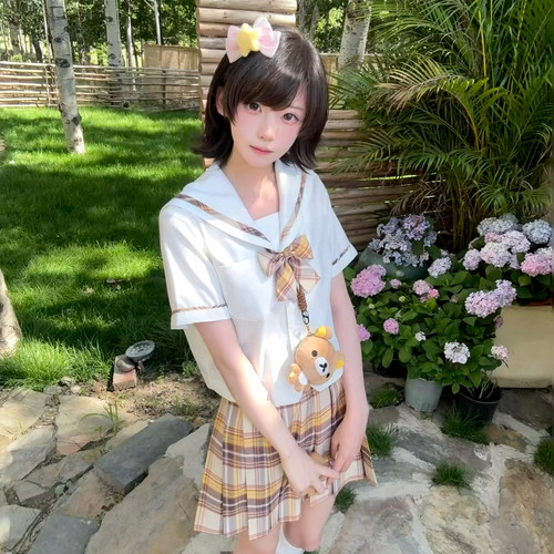 中牌山吹夏服水手服短袖制服