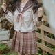 中牌制服馆 制服短裙校服百褶裙 草莓可可JK格裙美拉德色系福利款