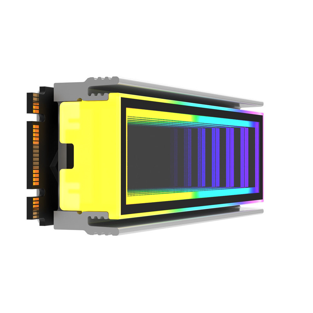 SNOW MIRROR M.2 SSD COOLING VEST ARGB LIGHT BAR SHENGUANG SYNCHRONIZATION COMPUTER ACCESSORIES LUMINOUS HEATSINK