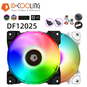 ID-COOLING DF-12025-ARGB TRIO 5V 三针彩虹光均衡温控机箱风扇