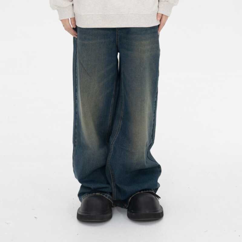KKKVIBE复古水洗牛仔裤